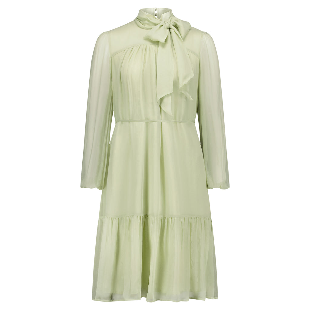 GEORGIA SILK DRESS - SAGE