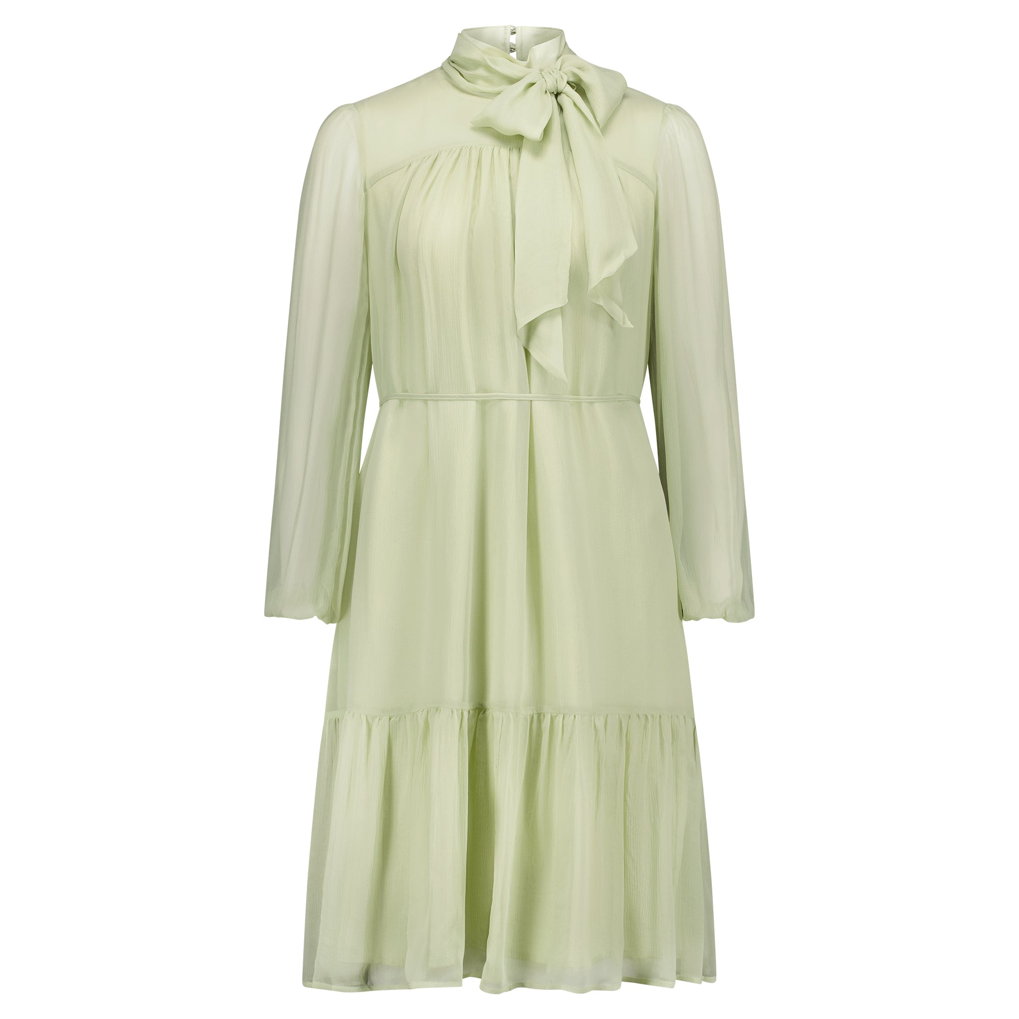 GEORGIA SILK DRESS - SAGE