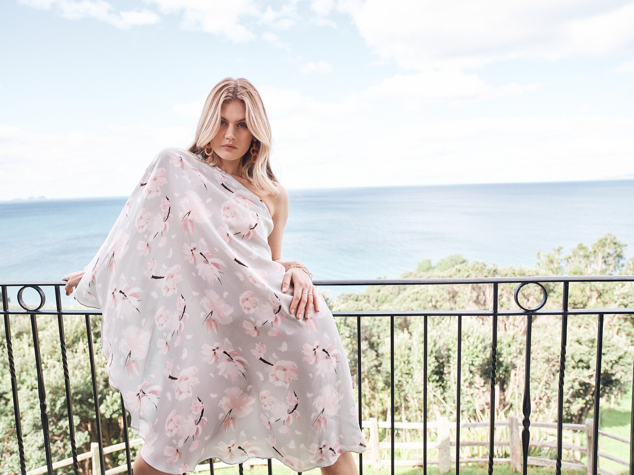 ANAHITA SILK KAFTAN - SAKURA PRINT